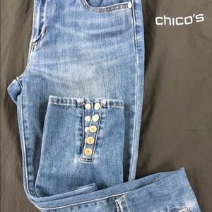 Chico’s Platinum Denim Jeans